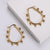 Aml Simple Square Triangle Hexagon Round Drop-shaped Heart Welding Stainless Steel Round Beads Geometric Earrings