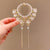 Ancient Style Orchid Tassel Hairpin Ball Head Fixed Clip Female High-grade Hair Buckle Temperament Half Tie Updo Hair Accessories