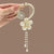 Ancient Style Orchid Tassel Hairpin Ball Head Fixed Clip Female High-grade Hair Buckle Temperament Half Tie Updo Hair Accessories