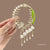 Ancient Style Orchid Tassel Hairpin Ball Head Fixed Clip Female High-grade Hair Buckle Temperament Half Tie Updo Hair Accessories