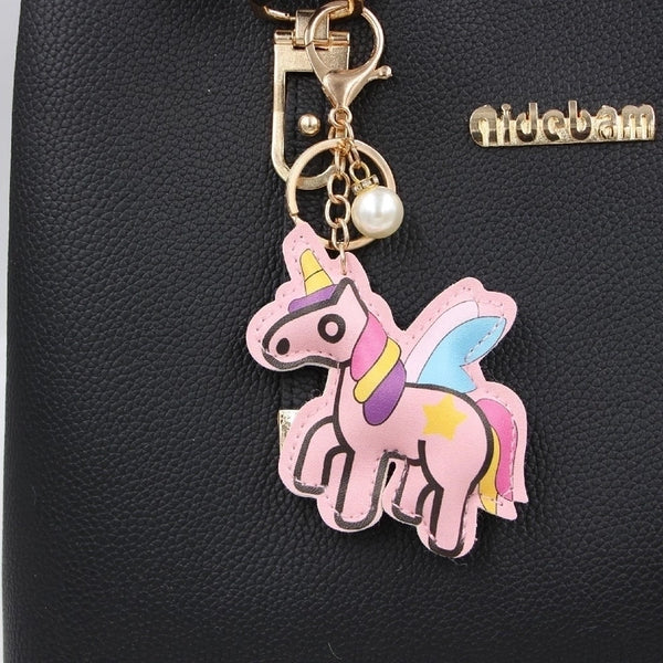 Animal Pegasus Leather Bag Key Chain Pendant Bag Pendant Keychain