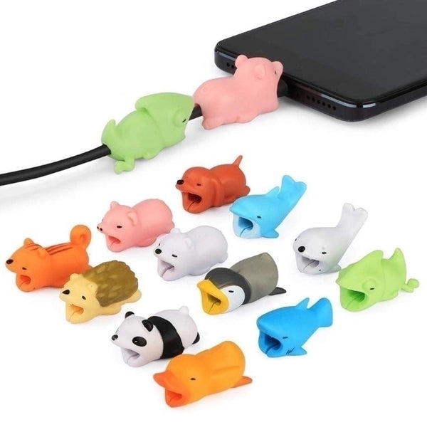 Animal Silica Gel Cute Usb Cable Protection Sleeve