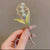 Antique Fashion Flower Twist Clip Crystal Butterfly Pearl Hairpin Cyber Celebrity Frog Buckle Back Head Spring Clip