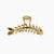 Artistic Fish Bone Alloy Plating Hair Claws