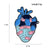 Artistic Pin Geometric Heart Alloy Plating Unisex Brooches