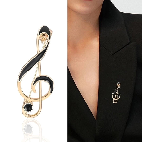 Artistic Pin Notes Alloy Enamel Women's Brooches