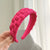 Artistic Solid Color Lingge Cloth Hair Band