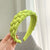 Artistic Solid Color Lingge Cloth Hair Band