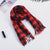 Autumn And Winter Children's Double-sided Plaid Scarf Men's Adult Scarf Hanging Beard Annual Gift Red Scarf Wholesale