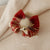 Autumn And Winter Christmas Plush Beads Duckbill Clip Elegant Temperament Hairpin Back Head Hair Shark Clip Grab Hair Accessories