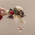 Autumn And Winter Christmas Plush Beads Duckbill Clip Elegant Temperament Hairpin Back Head Hair Shark Clip Grab Hair Accessories