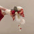 Autumn And Winter Christmas Plush Beads Duckbill Clip Elegant Temperament Hairpin Back Head Hair Shark Clip Grab Hair Accessories