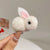 Autumn And Winter Cute Three-dimensional Bunny Hairpin Female Children Baby Plush Hair Side Clip Girls' Clip Headwear