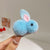 Autumn And Winter Cute Three-dimensional Bunny Hairpin Female Children Baby Plush Hair Side Clip Girls' Clip Headwear