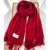 Autumn And Winter  New Cashmere Scarf Texture Solid Color Tassel Warm Long Shawl  Thick Couple Scarf