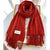 Autumn And Winter  New Cashmere Scarf Texture Solid Color Tassel Warm Long Shawl  Thick Couple Scarf