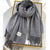 Autumn And Winter  New Cashmere Scarf Texture Solid Color Tassel Warm Long Shawl  Thick Couple Scarf