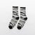 Autumn And Winter New Japanese Black And White Series Zebra Pattern Ladies Mid-tube Socks Wholesale