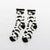 Autumn And Winter New Japanese Black And White Series Zebra Pattern Ladies Mid-tube Socks Wholesale