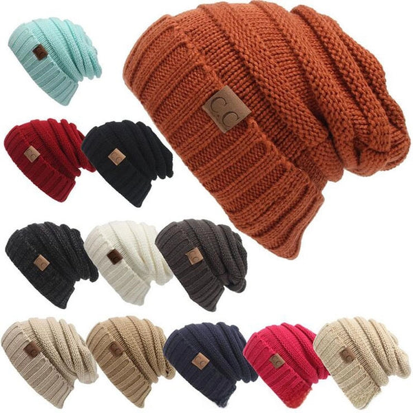 Autumn And Winter New Knitted Pullover Cap Explosions Warm Curled Cap Men's And Women's Outdoor Cold-proof Hat