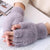 Autumn And Winter New Men's And Women's Warm Gloves Cashmere Finger Office Writing Skin-friendly Gloves For Young Students Tide