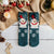 Autumn And Winter New Socks Women's Thickened Coral Velvet Christmas Socks Women's Mid-calf Floor Socks Three-dimensional Cartoon Sleep Socks