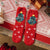 Autumn And Winter New Socks Women's Thickened Coral Velvet Christmas Socks Women's Mid-calf Floor Socks Three-dimensional Cartoon Sleep Socks