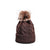 Autumn And Winter New Twist Knit Hat Wool Ball Fashion Trend Warmth Pure Color Woolen Hat