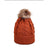 Autumn And Winter New Twist Knit Hat Wool Ball Fashion Trend Warmth Pure Color Woolen Hat