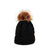 Autumn And Winter New Twist Knit Hat Wool Ball Fashion Trend Warmth Pure Color Woolen Hat