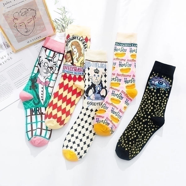 Autumn And Winter Women's Socks New Lolita Designer Retro Thick Cotton Socks Wholesale