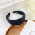 Autumn Winter Retro Plush Woven Headband Solid Color Wide-Brimmed Women's Headband Bangs Hair-Holding Hairpin Temperament Hair Ring