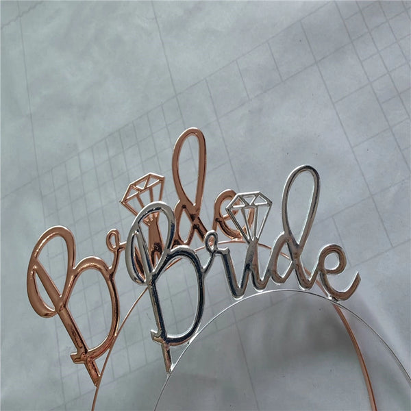 BRIDE BRIDE TO BE Alloy Crown Headband Wholesale Birthday Digital Crown Hair Accessories Headdress Manufacturers