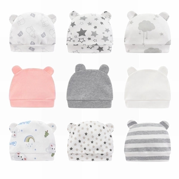 Baby Girl's Baby Boy's Cartoon Style Cute Star Bear Printing Baby Hat