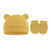 Baby Pullover Cap  Ears Baby Hat Newborn Tire Cap Anti-scratch Gloves 2-piece Set