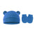 Baby Pullover Cap  Ears Baby Hat Newborn Tire Cap Anti-scratch Gloves 2-piece Set