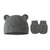 Baby Pullover Cap  Ears Baby Hat Newborn Tire Cap Anti-scratch Gloves 2-piece Set