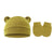 Baby Pullover Cap Ears Baby Hat Newborn Tire Cap Anti-scratch Gloves 2-piece Set