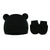 Baby Pullover Cap  Ears Baby Hat Newborn Tire Cap Anti-scratch Gloves 2-piece Set