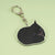 Banana Cat Happy Cat Acrylic Keychain Food Cat Head Expression Bag Keychain Funny Backpack Pendant