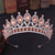 Baroque Style Crown Alloy Inlay Crystal Rhinestones Crown 1 Piece