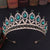 Baroque Style Crown Alloy Inlay Crystal Rhinestones Crown 1 Piece