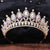 Baroque Style Crown Alloy Inlay Crystal Rhinestones Crown 1 Piece