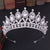 Baroque Style Crown Alloy Inlay Crystal Rhinestones Crown 1 Piece