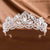 Baroque Style Flower Alloy Artificial Rhinestones Crown