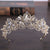 Baroque Style Flower Alloy Artificial Rhinestones Crown