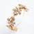 Baroque Style Flower Glass Plating Diamond Hair Band