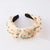 Baroque Style Geometric Cloth Inlay Artificial Rhinestones Hair Band