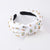 Baroque Style Geometric Cloth Inlay Artificial Rhinestones Hair Band