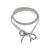 Basic Bow Knot Metal Polishing Women's Chain Belts